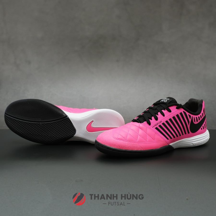 GIÀY ĐÁ BÓNG SÂN FUTSAL NIKE LUNAR GATO II - 580456-605 - HỒNG ĐEN