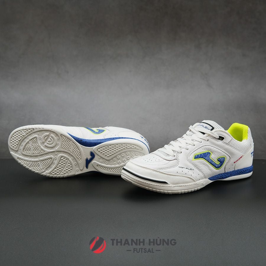 JOMA TOP FLEX LEATHER IN 2342 - TRẮNG/XANH