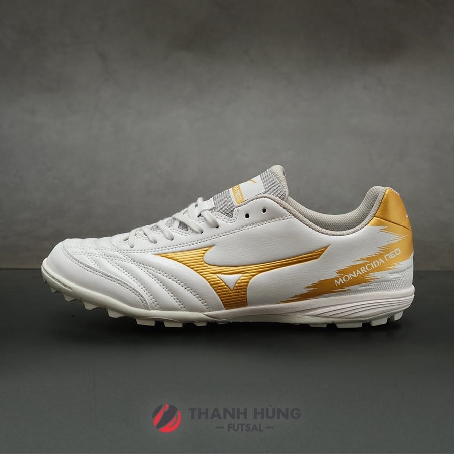 MIZUNO MONARCIDA NEO SALA PRO TF - Q1GB232152 - TRẮNG/VÀNG