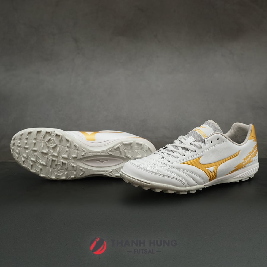 MIZUNO MONARCIDA NEO SALA PRO TF - Q1GB232152 - TRẮNG/VÀNG