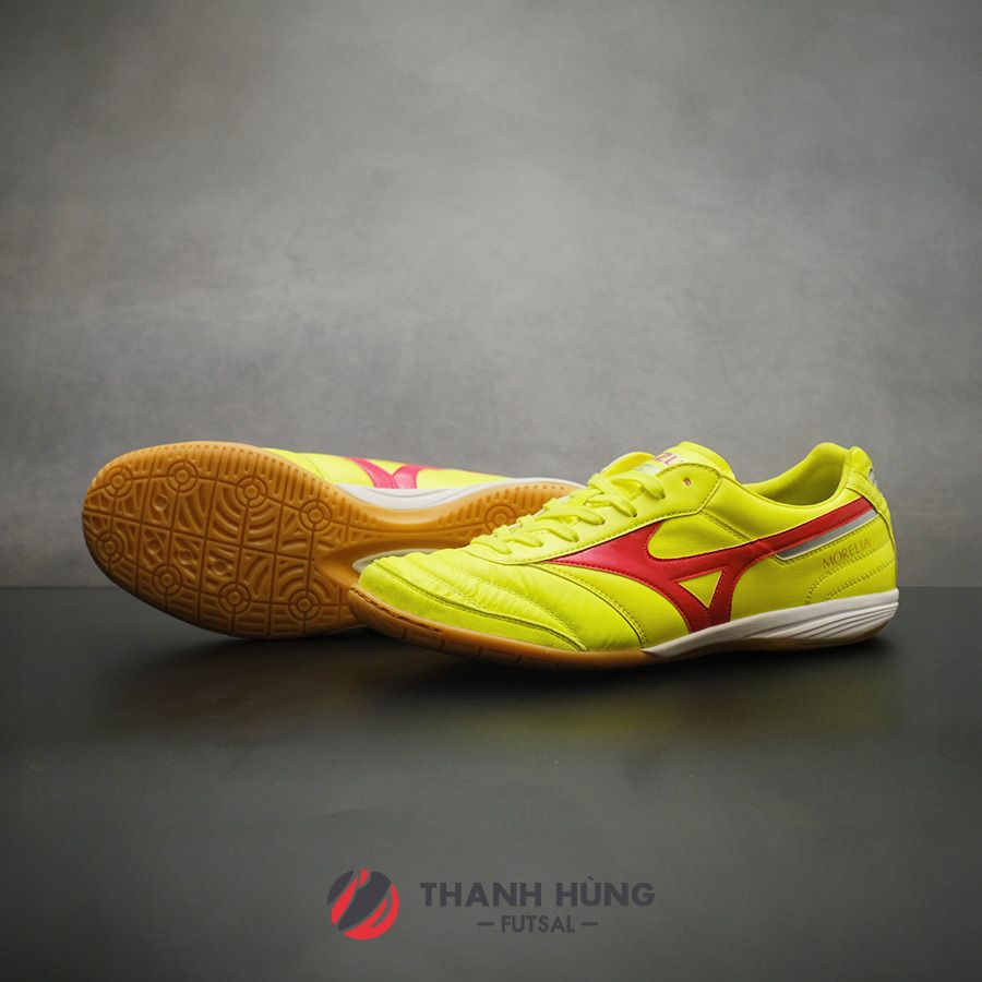 MIZUNO MORELIA SALA ELITE IN - Q1GA240145 - VÀNG NEON/TRẮNG