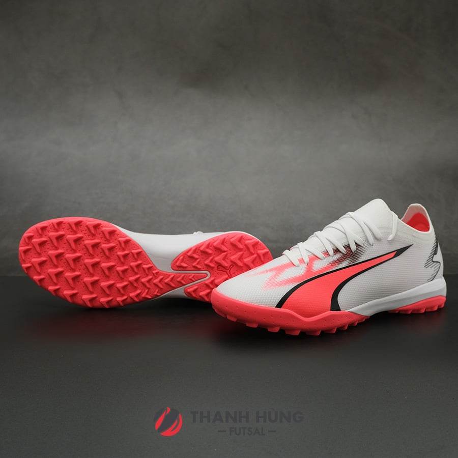 PUMA ULTRA MATCH TT - 107521-01 - TRẮNG/ĐỎ