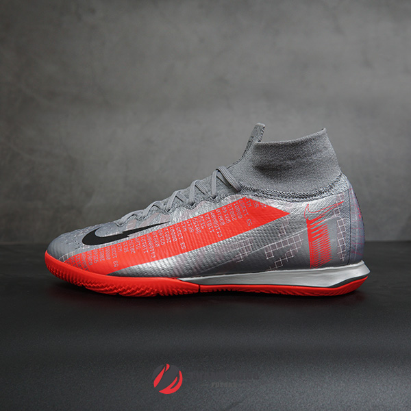 NIKE MERCURIAL SUPERFLY 7 ELITE IC - AT7982-906 – XÁM BẠC/ĐỎ