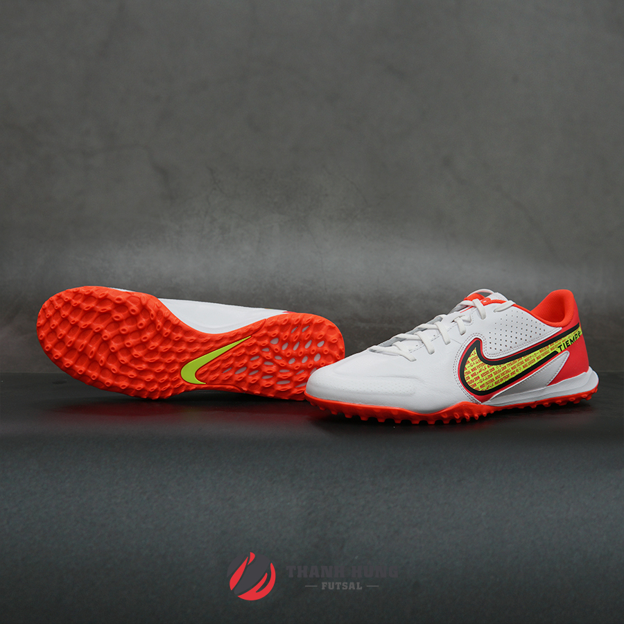 NIKE TIEMPO LEGEND 9 ACADEMY TF - DA1191-176 - TRẮNG/ĐỎ/VÀNG