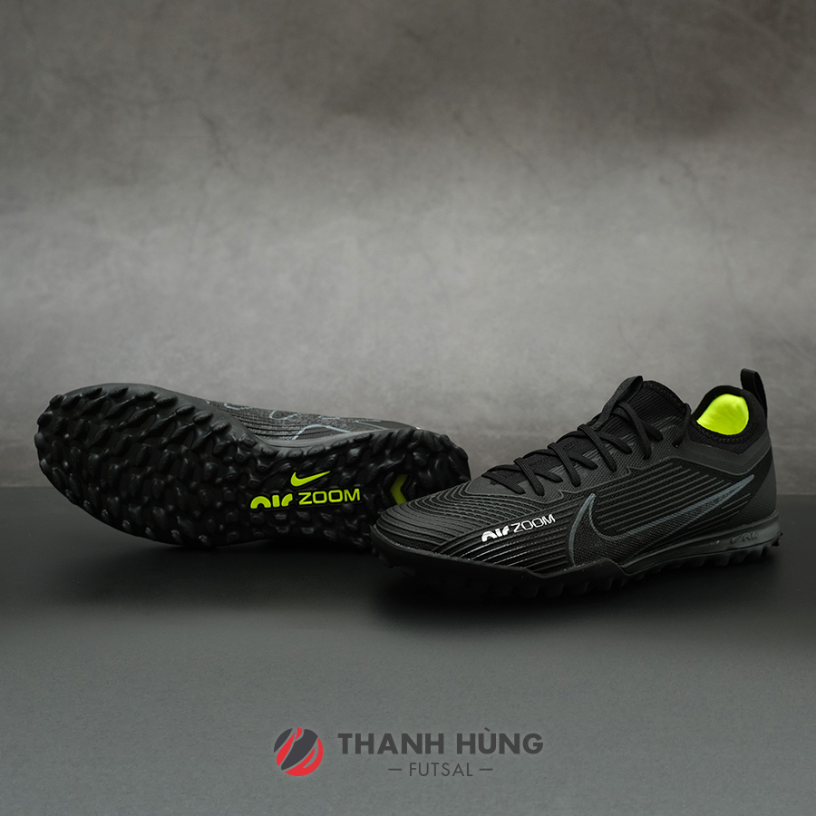 NIKE ZOOM MERCURIAL VAPOR 15 PRO TF - DJ5605-001 - ĐEN/TRẮNG