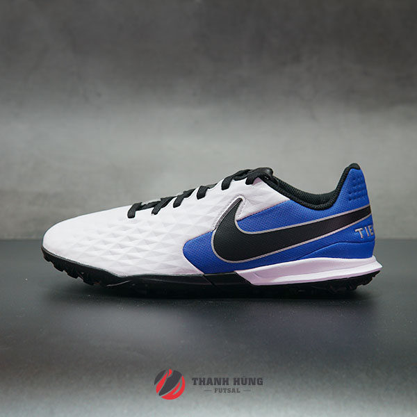 NIKE JR. TIEMPO LEGEND 8 ACADEMY TF – AT5736-104 – TRẮNG / XANH DƯƠNG