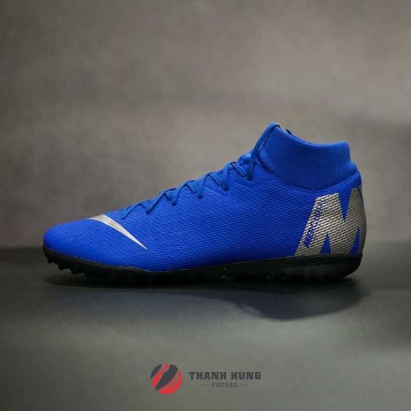 NIKE MERCURIAL SUPERFLY 6 ACADEMY TF – AH7370-400 – XANH DƯƠNG/ BẠC