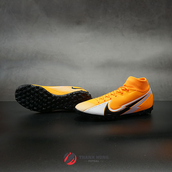 NIKE MERCURIAL SUPERFLY 7 ACADEMY TF – AT7978-801 – VÀNG/ĐEN/TRẮNG