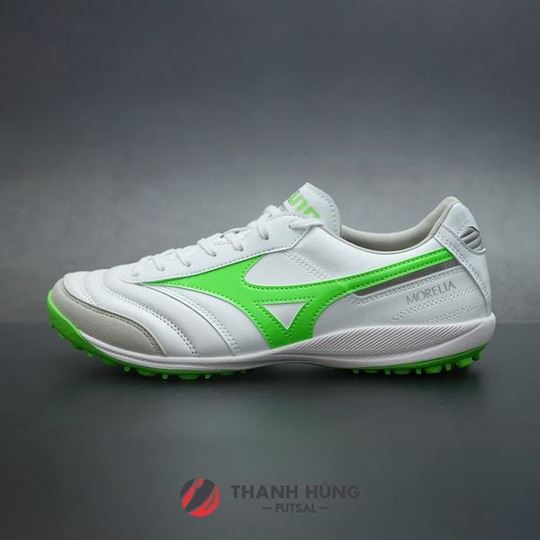 MIZUNO MORELIA SALA ELITE TF - Q1GB251237 - TRẮNG/XANH LÁ
