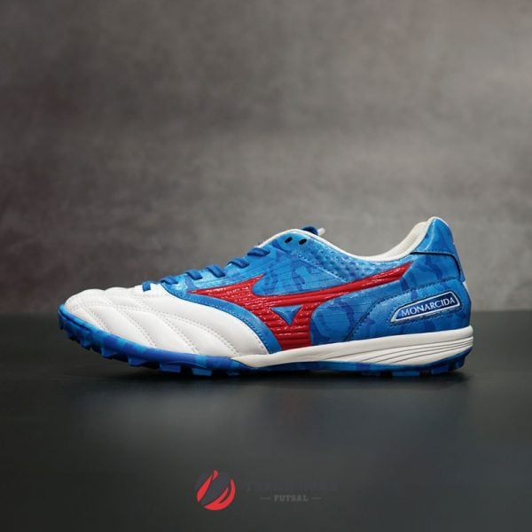 MIZUNO MONARCIDA TF - Q1GB181162 - XANH/ TRẮNG/ ĐỎ - Giày bóng đá