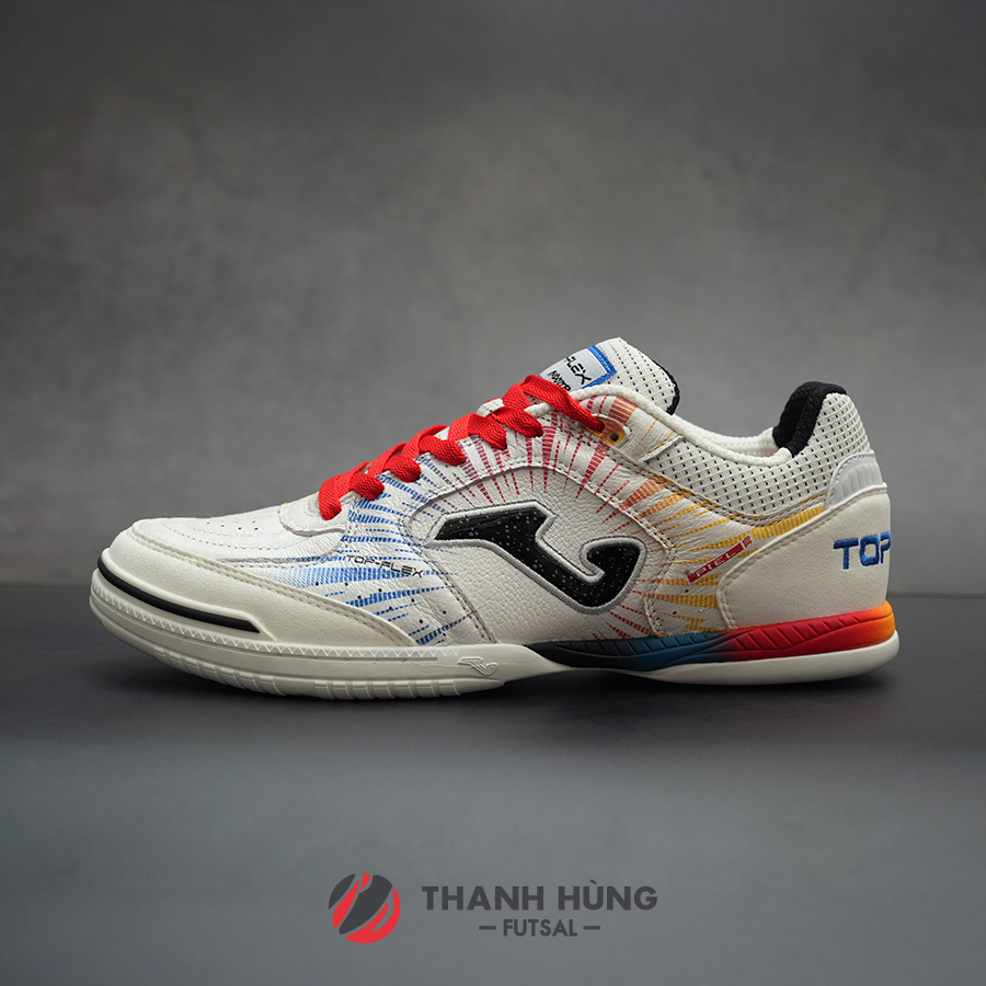 joma / TOP FLEX 2476 IN (24.5) W杯限定カラー Futsal shoes Top Flex 24 indoor white red | JOMA®