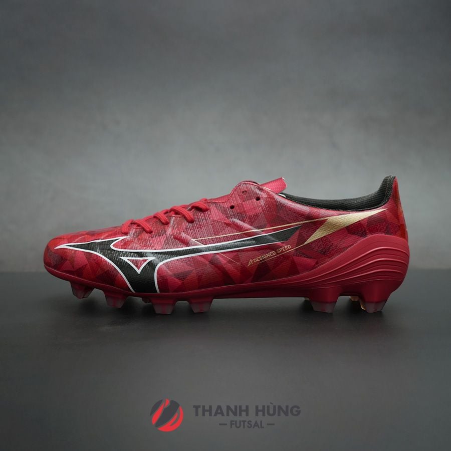 MIZUNO ALPHA 2 PRO FG - P1GA256460 - ĐỎ/TRẮNG/ĐEN