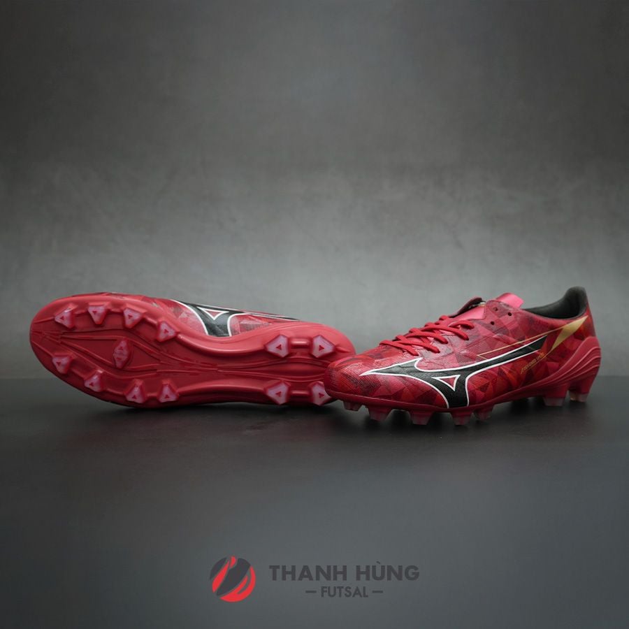 MIZUNO ALPHA 2 PRO FG - P1GA256460 - ĐỎ/TRẮNG/ĐEN