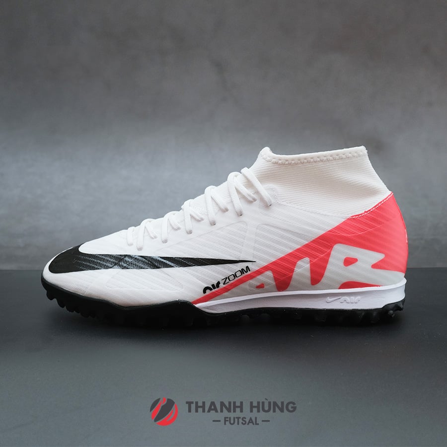 NIKE ZOOM MERCURIAL SUPERFLY 9 ACADEMY TF - DJ5629-600 - TRẮNG/ĐỎ/ĐEN