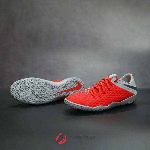 NIKE HYPERVENOM III ACADEMY IC – AJ3814-600 – XÁM / ĐỎ