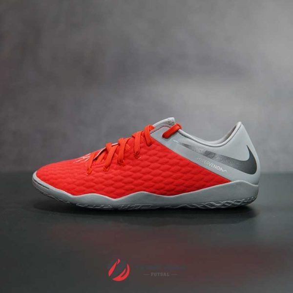 NIKE HYPERVENOM III ACADEMY IC - AJ3814-600 - XÁM / ĐỎ - Giày bóng đá -  Giày đá banh chính hãng