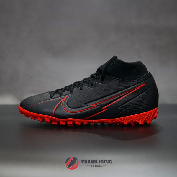 NIKE MERCURIAL SUPERFLY 7 ACADEMY TF – AT7978-060 – ĐEN / ĐỎ