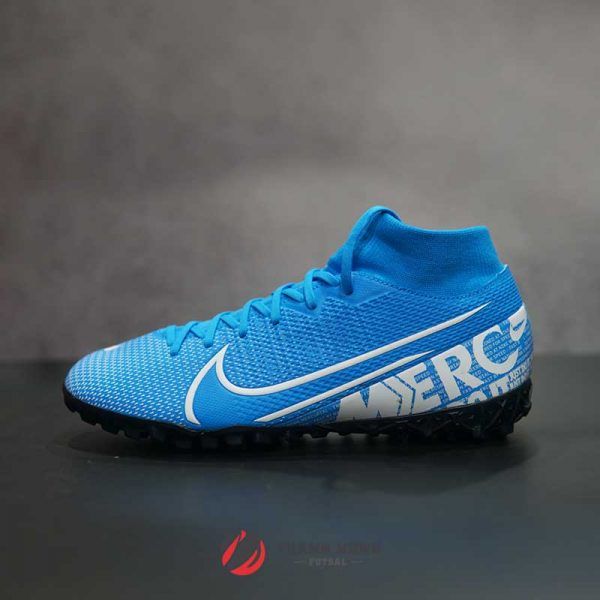 NIKE MERCURIAL SUPERFLY 7 ACADEMY TF – AT7978-414 – XANH/ TRẮNG