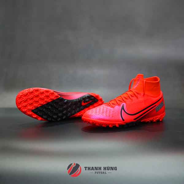 NIKE MERCURIAL SUPERFLY 7 ELITE TF - AT7981 - 606 - ĐỎ HỒNG/ ĐEN