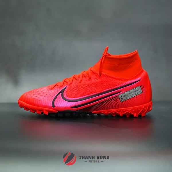 NIKE MERCURIAL SUPERFLY 7 ELITE TF – AT7981 – 606 – ĐỎ HỒNG/ ĐEN