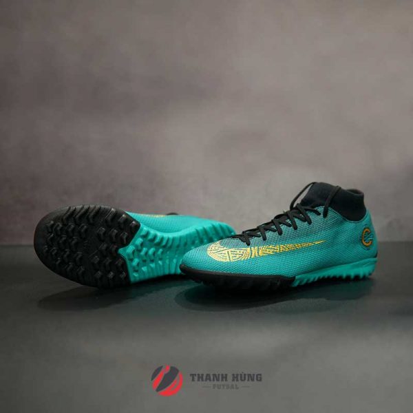 NIKE MERCURIAL SUPERFLYX 6 CR7 TF- AJ3568 – 390 – XANH LÁ/ ĐEN