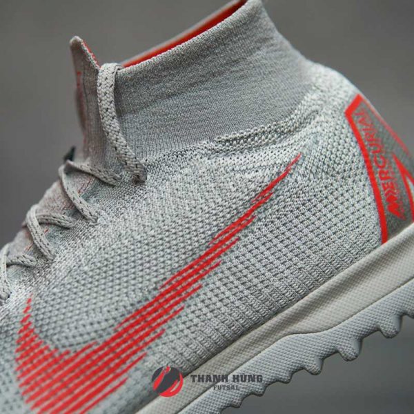 NIKE MERCURIAL SUPERFLYX VI ELITE TF - AH7374 - 060 - XÁM / ĐỎ