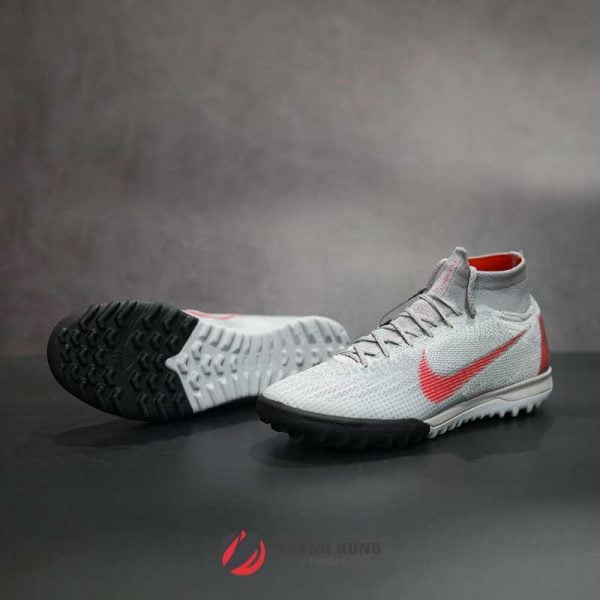 NIKE MERCURIAL SUPERFLYX VI ELITE TF – AH7374 – 060 – XÁM / ĐỎ