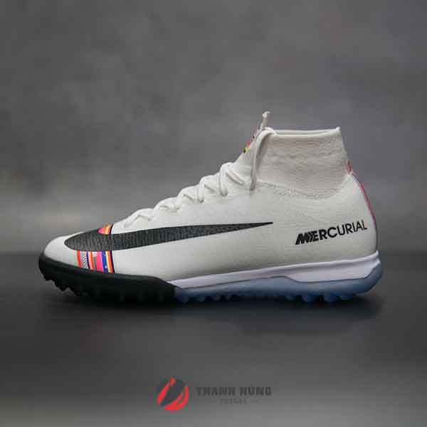 NIKE MERCURIAL SUPERFLYX VI ELITE TF – AJ3572-009 - TRẮNG/ĐEN - Giày b -  Giày đá banh chính hãng