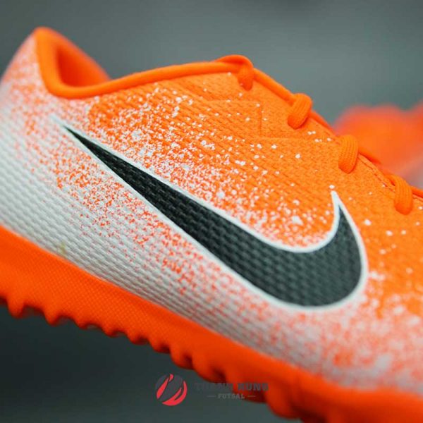 NIKE MERCURIAL VAPOR 12 ACADEMY TF – AH7384-801 – TRẮNG/ CAM