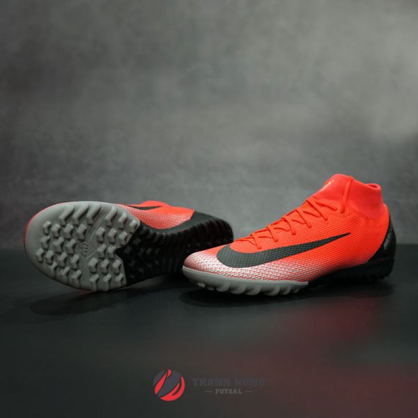 Nike MercurialX SuperflyX 6 Academy CR7 TF - AJ3568-600 - Đỏ/Đen - Già -  Giày đá banh chính hãng