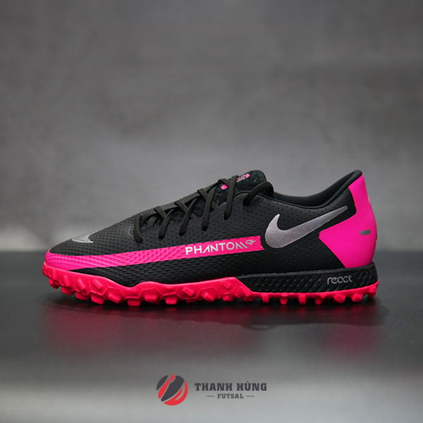 NIKE REACT PHANTOM GT PRO TF – CK8468-006 – ĐEN/BẠC/HỒNG