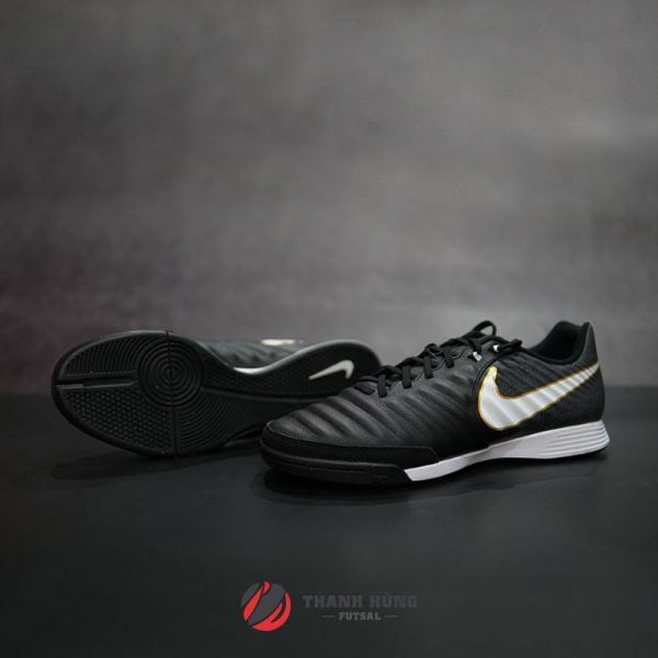 NIKE TIEMPOX LIGERA IV IC - 897765-002 - ĐEN/TRẮNG - Giày bóng đá chín -  Giày đá banh chính hãng