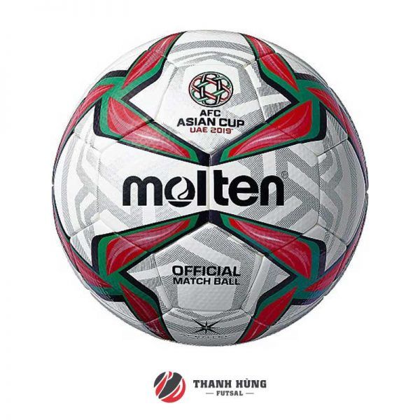 BÓNG ĐÁ MOLTEN F5V5003-A19 SỐ 5 (ASIAN CUP 2019) – TRẮNG/ ĐỎ/ XANH LÁ