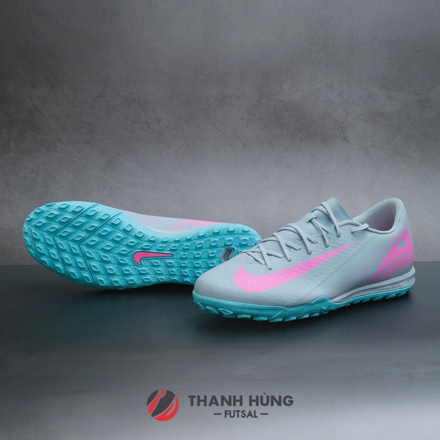 NIKE ZOOM MERCURIAL VAPOR 16 ACADEMY TF - FQ8449-301 - XÁM XANH/HỒNG