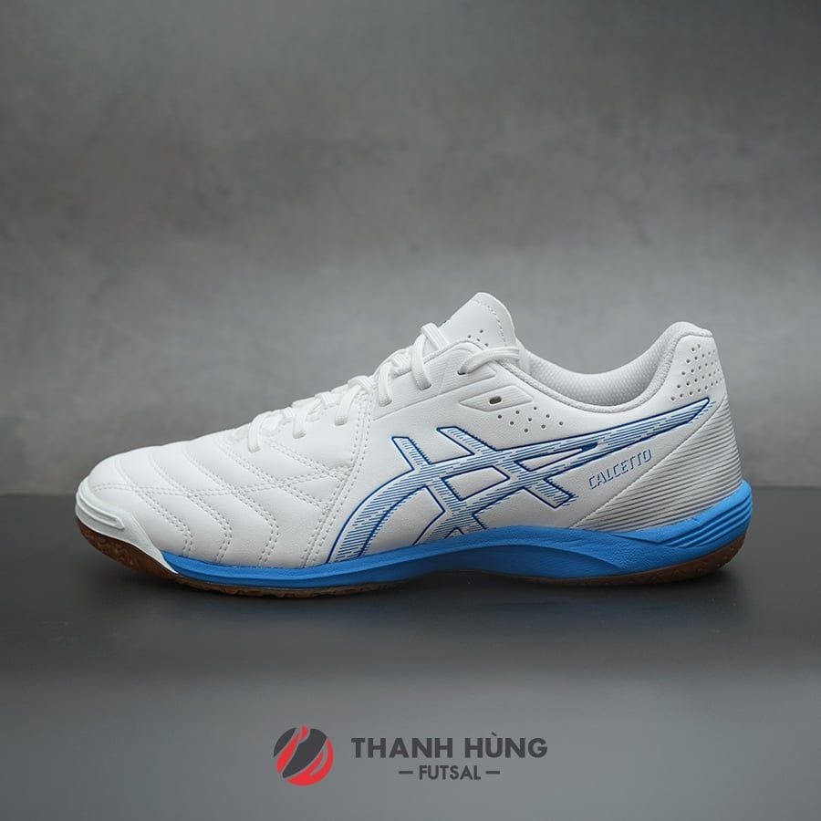 ASICS CALCETTO WD 9 WIDE IC - 1113A037-101 - TRẮNG/XANH