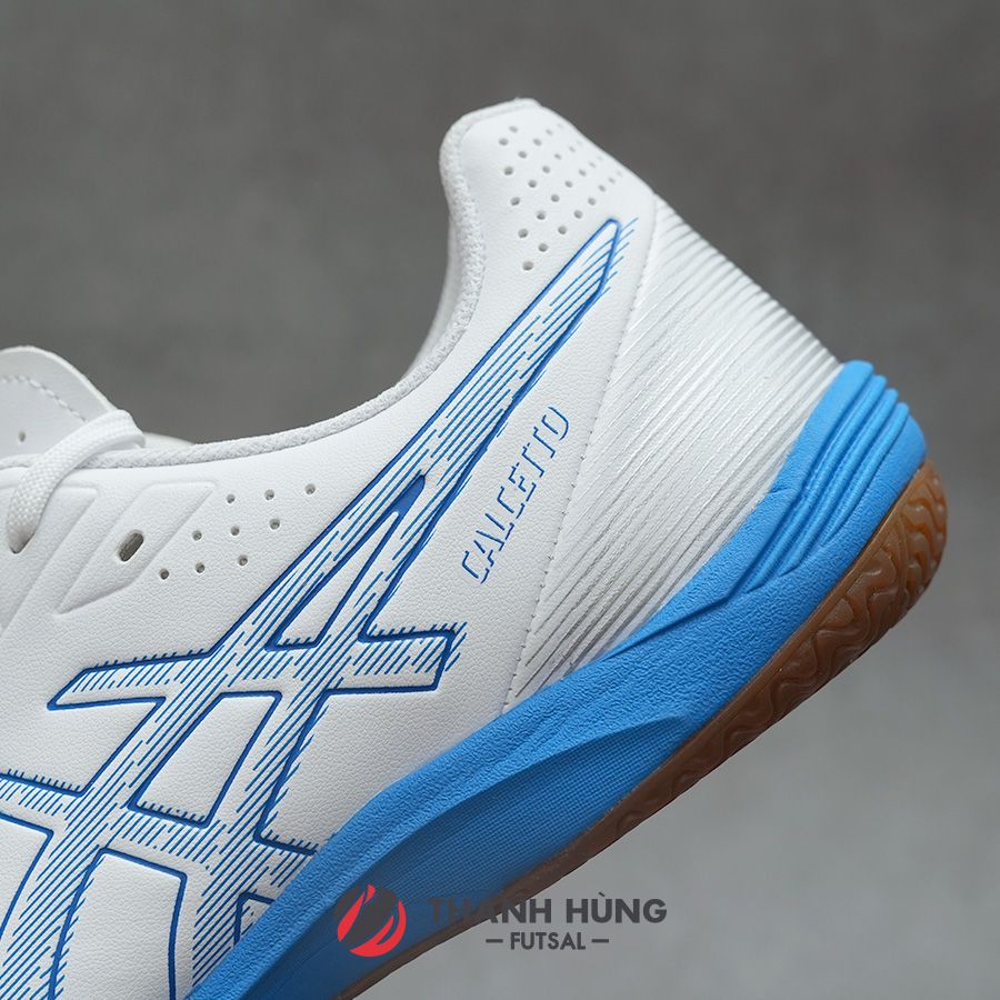 ASICS CALCETTO WD 9 WIDE IC - 1113A037-101 - TRẮNG/XANH