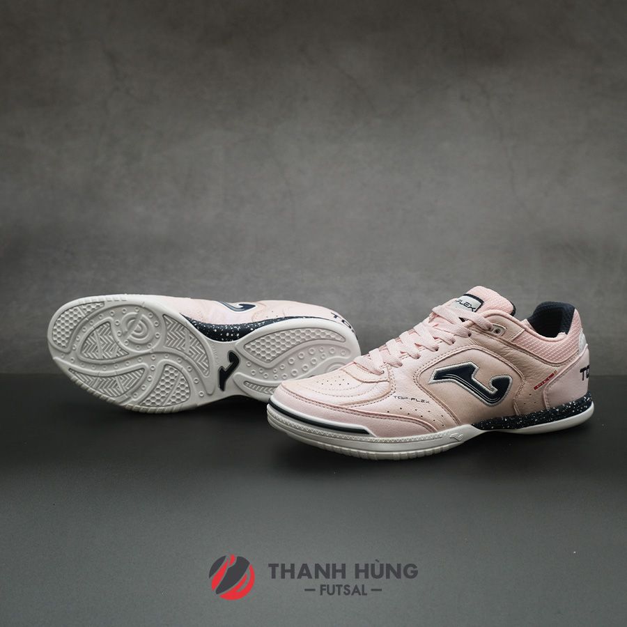 GIÀY ĐÁ BÓNG SÂN FUTSAL JOMA TOP FLEX LEATHER IN 2413 - HỒNG