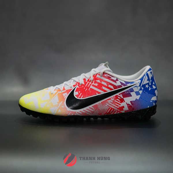 NIKE MERCURIAL VAPOR 13 ACADEMY NEYMAR JR. TF - AT7995-104 - TRẮNG/XAN -  Giày đá banh chính hãng