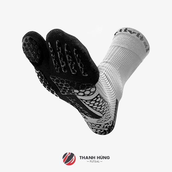 VỚ NGẮN CHỐNG TRƯỢT ACTIVITAL FOOT SUPPORTER PRO JAPAN - GSM15-WH - TRẮNG/ĐEN