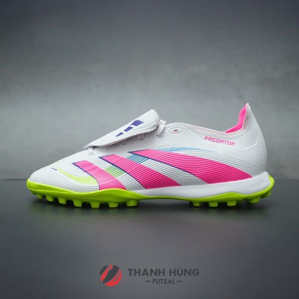 ADIDAS PREDATOR 25 LEAGUE LƯỠI GÀ LẬT TF - JS0385 - TRẮNG/HỒNG