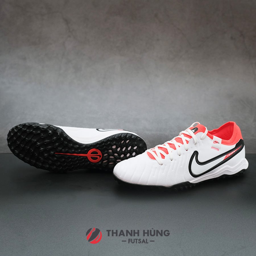 NIKE TIEMPO LEGEND 10 PRO TF - DV4336-100 - TRẮNG/ĐEN/ĐỎ