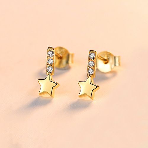 Bông Tai Bạc Dungo Star Earrings DU16C02