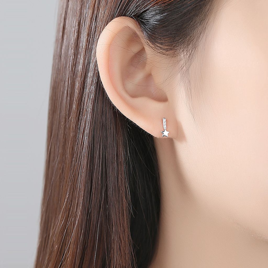 Bông Tai Bạc Dungo Star Earrings DU16C02