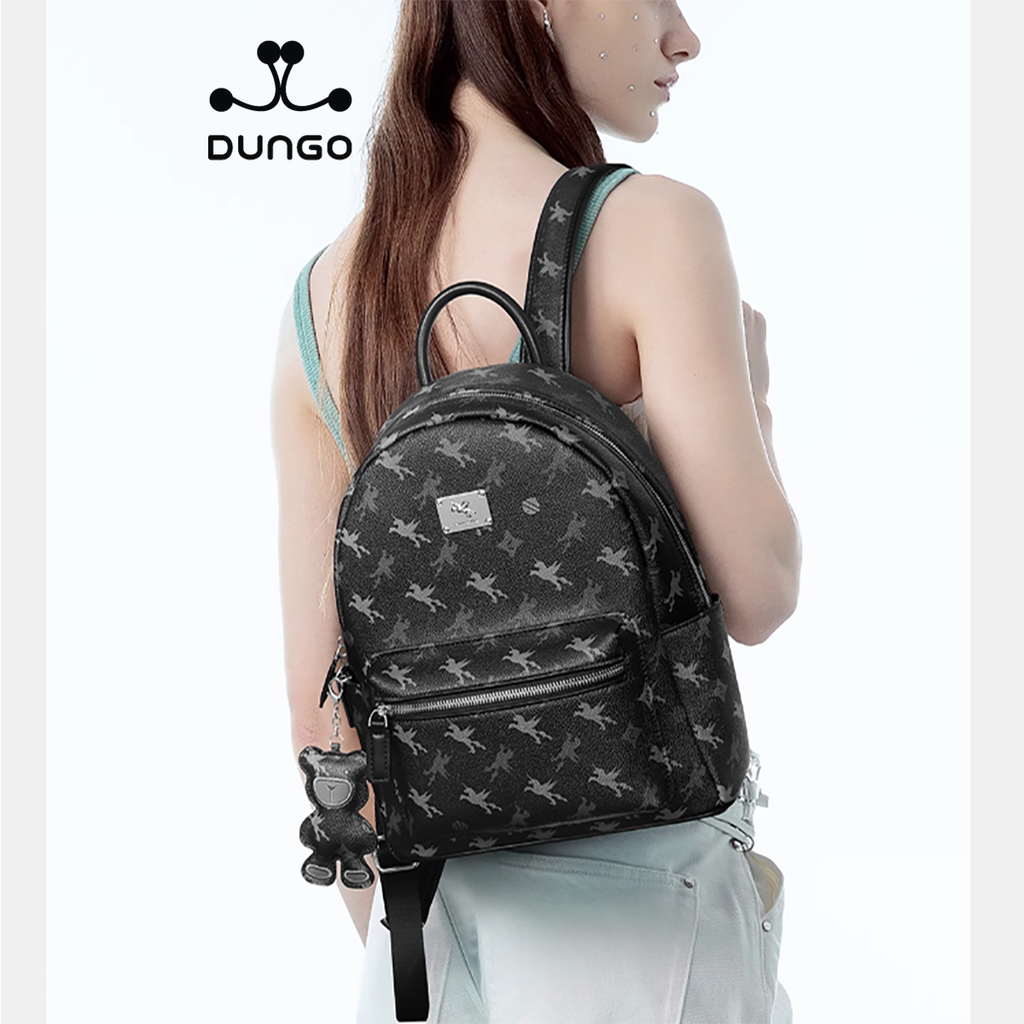 Balo Da 11inch Unicorn Charm Gấu NU1172104-01 Đen