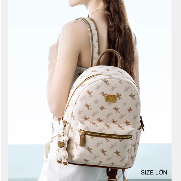  Balo Da 13inch unicorn Charm Gấu NU1172104-21L Nâu Lớn 