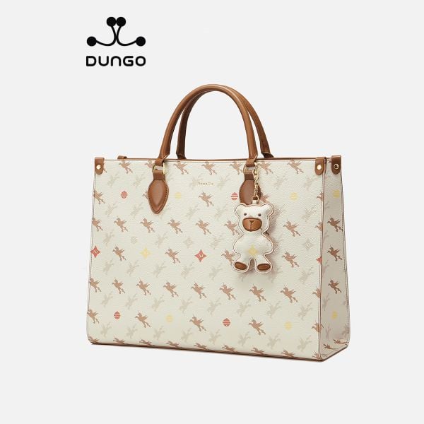  Túi Tote NUCELLE Monogram Charm Gấu Nâu NU1172020-24 