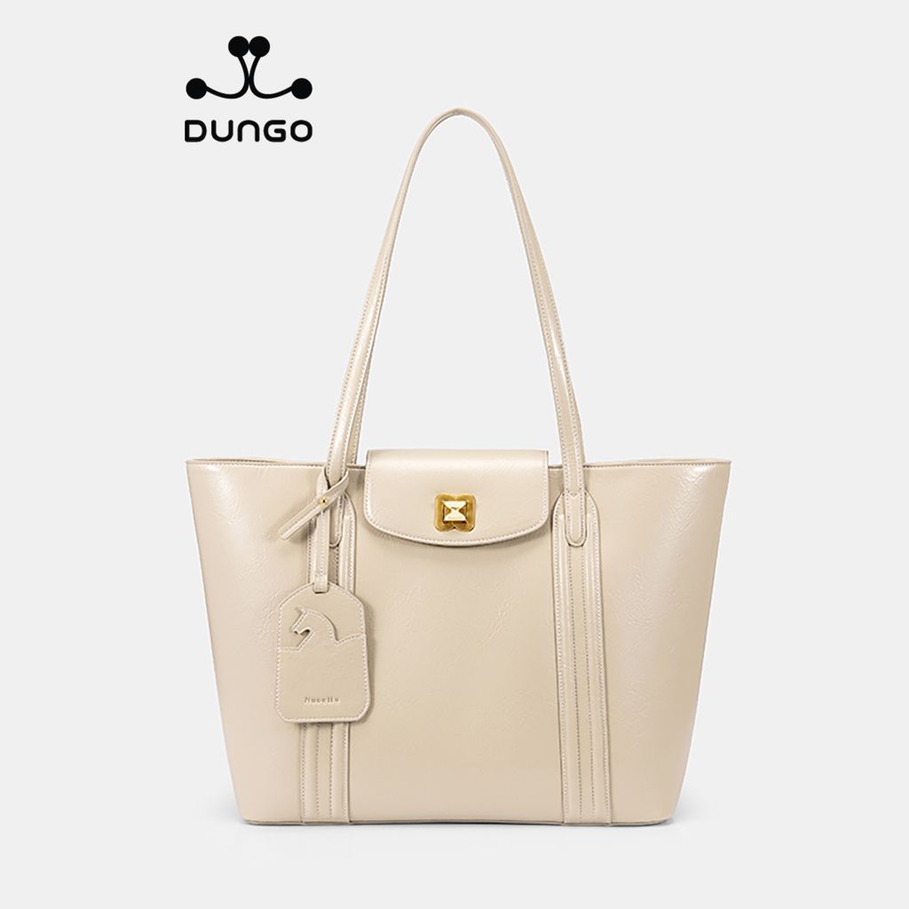 Túi Tote Da A4 13 inch Charm Ngựa NU1172172-65 Beige