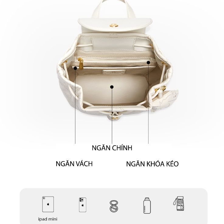 Balo Da Charm Ngựa NU1172229-01 Đen