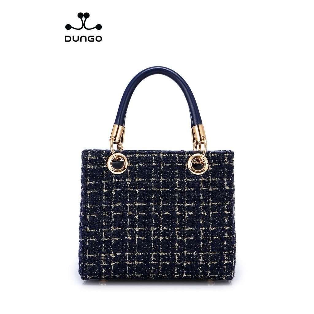 Túi Xách JUST STAR Tweed Xanh Charm Hươu DU172524-06