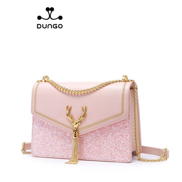  Túi Xách JUST STAR Sequin Hồng Tuần Lộc JU172555-04 